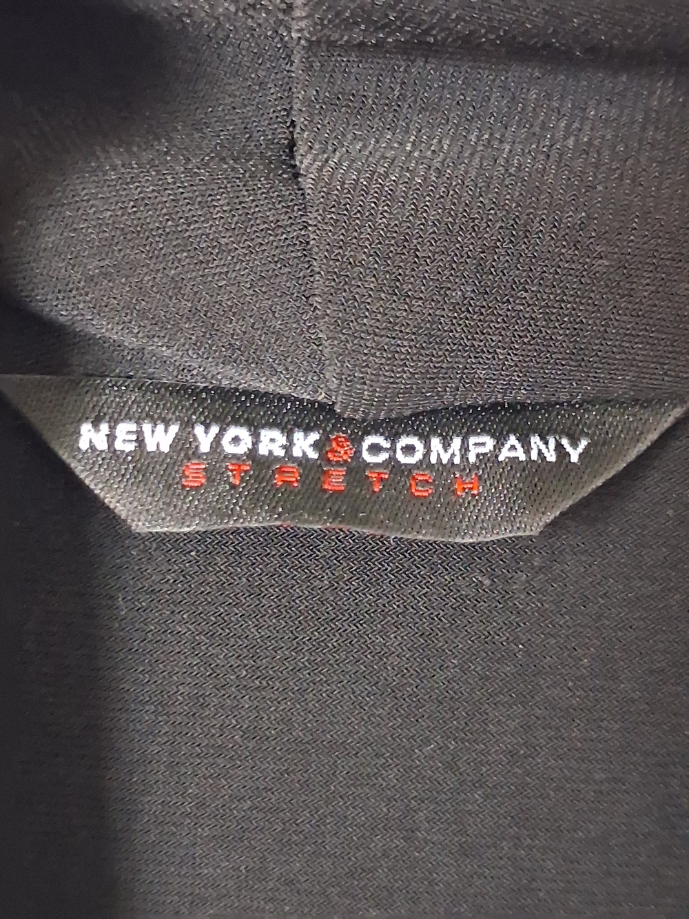 New York & Company Black Long-Sleeve Knot-Front Dress - Picture 4 of 4